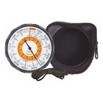 Sun Company Altimeter 202M - Battery-Free Altimeter and Barometer | Weather-Trend Indicator with Soft Leather Case | Reads Altitude from 0 to 5,000 Meters