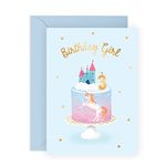 CENTRAL 23 3rd Birthday Card Girl - Unicorn Birthday Card - Age Three - Daughter Birthday Card - 3 Year Old Girl Birthday Card - Gifts for Girls - For Granddaughter - Comes With Stickers