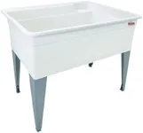 Mustee 28F Bigtub Utilatub Laundry Tub Floor Mount, 24-Inch x 40-Inch, White