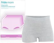 Frida Mom Postpartum Disposable Underwear, 100% Cotton, Microfiber Boyshort Cut Underwear - Size Petite (8ct)