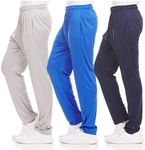 DARESAY Dry-Fit Sweatpants for Men - Track Pants Men - Stretchable Workout Clothes - Comfy and Soft Moisture Wicking (3-Pack)
