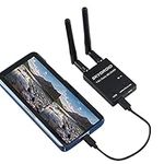 SoloGood FPV Receiver 5.8G OTG 150CH Video Downlink Receiver Double Antenna for Android Phone PC Monitor(Black)