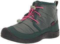 KEEN Howser 2 Chukka Waterproof Boots, Dark Forest/Fuchsia Purple, 8 UK Child