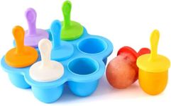 Lyrovo Silicone Popsicle Mould, Kulfi Moulds Set/Frozen Ice Cream/Kulfi Candy For Children & Adults,1 Piece, Blue,16X16X3.6 Cm