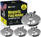 DC Cargo Flag Magnet for Trucks (4 Pack) Used for Mesh Safety Oversize Flag W/Wire Mount - Oversize Load Signs for Trucks - Mark Your Wide Load Signs for Trucks for Safely and Visibly - Magnet ONLY