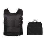 aleawol Adjustable Back Vest Removable Vest Training Vest Waterproof Anti-Sweat Vest Enhanced Alloy Liner for Protection Black Winter Vest Outdoor Vest