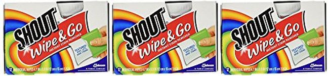 SHOUT Shout Stain Remover Wipes (12 ct)-Pack of 3
