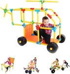 Tubelox STEM Learning Toys for Kids - Creative Tube Building Blocks for Brain Development & Fun - Educational Construction Set for 3+ Years - Best Preschool and Montessori Toys for Kids | 220 Pcs