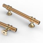 Asidrama 10 Pack 3.75 Inch(96mm) Gold Kitchen Cabinet Handles, Cabinet Pulls Kitchen Cabinet Hardware Cupboard Handles Drawer Pulls