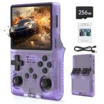 RegiisJoy Handheld Game Console 3.5 inch IPS Screen 30000 Games Mini Retro Console 3800mAh Portable Pocket Arcade 45 Emulators 256G TF Card Purple