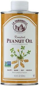 La Tourangelle, Roasted Peanut Oil, Slow Roasted Expeller-Pressed for Rich Flavor, Perfect for Cooking & Baking, Med-High Heat, Unrefined, Small Batch Production in USA, 16.9 fl oz