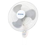 Hurricane Supreme 18" Oscillating Wall Mount Fan – Space-Saving, Powerful & Quiet 3-Speed Airflow, Adjustable Tilt for Home, Garage, Gym, and Workshop