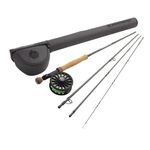 Redington Wrangler Salmon Fly Fishing Kit, 8 Weight 9 Foot Rod, Crosswater Reel, Fly Line, Leader, & Carrying Case