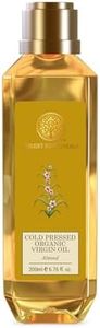 Forest Essentials Organic Cold Pressed Virgin Oil Almond | Rich in Vitamin E | Pure Sweet Almond Massage Oil For Hair & Skin | 200 ml