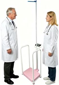 Assist The Elderly in Measuring Weight gain While Standing, with an Electronic Scale with armrests, Suitable for use in clinics, Hospitals, Schools, Nursing Homes (Barbie Pink)