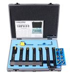 Accusize Industrial Tools 5/8'' Shank 7 Pc Indexable Carbide Turning Tool Set with 10 Extra Carbide Inserts in Fitted Box, 2387-2005plus