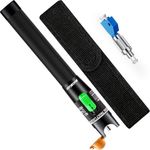 Visual Fault Locator 30KM - VFL Fiber Optic Tester Kit Include Single Mode 9/125um FC Male to LC Female Adapter, Fiber Optic Lights for Network Cable