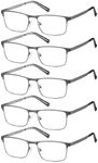 EYECEDAR 5-Pack Reading Glasses for