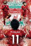 SEOLLX Mohamed Salah Poster-Liverpool FC Mo Maxi 16'' x 24'' Art Print Poster-Soccer Superstar Wall Prints-Soccer Room Decor For Men Kids Teenagers -For Bedroom Man Boys - Watercolor No Frame Poster