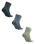DANISH ENDURANCE Bamboo Socks, Breathable Anti Sweat Socks, for Men & Women, Unisex, 6 Pack, Multicolour: 1 X Light Green, 1 X Medium Green, 1 X Dark Green, 9-12