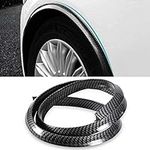 DEWIN Car Wheel Arch Protectors, Car Wheel Arch Trim Carbon Fiber Fender Flares Car Wheel Arch Eyebrows Protect Anti Scratch Pad (Black)