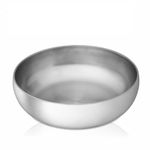 Shri & Sam High Grade Stainless Steel Portis Salad Bowl 23 cm, Silver