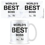 Pyramid International The Office Mug (World's Best Boss Mug Design) in Presentation Gift Box - Official Merchandise, Black