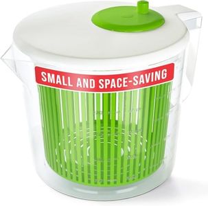 Single Serve Small Salad Spinner, Mini Prep Lettuce Spinner and Dryer With Measuring Cup, Collander with Fruit and Vegetable Washing Basket Bowl, Great Fruit and Vegetable Washer and Strainer