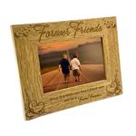 ukgiftstoreonline Friends Forever Wooden Photo Frame Gift (5 x 7 Inch)