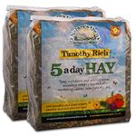 Tigerbox 2 Kilogram Natures Own Timothy Rich 5 a Day Hay Foraging Feed for Rabbits Guinea Pigs Chinchillas