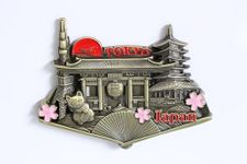 Tokyo (Japan) - 3D Metal Fridge Magnet for Kitchen Refrigerator - Unique Stylish Design Holiday Souvenir Gift
