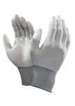 SSWW Lectrostatic Discharge Esd Gloves Anti Static/Skid Pc Computer Electronic Working Safety Gloves Static Dissipative 10(6) To 10(9) (No Or Low Initial Charge. Prevents Discharge To Or From Human Contact ) Electrostatic Discharge Carbon Fiber Esd Gloves Anti-Static Pu Fingertip Coated Non-Slip Gloves For Pcb Assembly And Lab Works Pu Fingertip Coated Top Fit Wearable Gloves For Pc Building,Carbon Fiber Pu Coated Finger Safety Of Computer Installation And Repair (Color-Grey) |Pack Of 1 Pair|