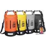 Dry Bag 5L 10L 20L 30L Waterproof Dry Bag Sack Waterproof Bag with Waterproof Phone Case Long Adjustable Strap for Kayaking Boat Tour Canoe, Fishing, Rafting, Swimming, Snowboarding