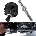 Steering Stabilizer Tie Rod Clamp (1-1/2" OD Tube) with Steering Stabilizer Relocation Bolt for 2007-2022 Jeep Wrangler JK JKU JL JLU & Gladiator JT Aftermarket Tie Rod with 1-1/2" OD Tubing