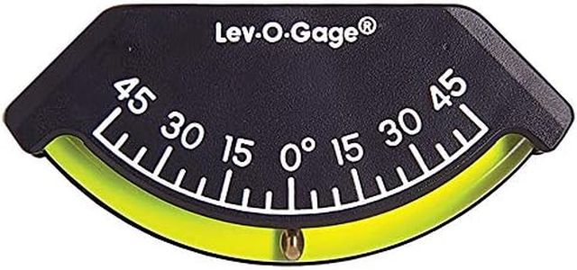 Sun Company 201-F Lev-o-gage Inclinometer | USA-Made Level Gauge for Off-Road Vehicle, Jeep, Truck, RV, Camper, Trailer, or Boat