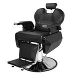 Bonnlo All Purpose Hydraulic Barber Chair Reclining, 360 Degree Swivel Height Adjustable Heavy Duty Hairdressing Chair, Beauty Salon Spa Tattoo Styling Equipment (Black)