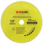 TCT255100TPRO Saxton Professional Range TCT Circular Saw Blade 255mm x 100T x 30mm Bore, 16, 20, 25, 25.4mm Reduction Rings Compatible with Evolution Bosch Makita Dewalt etc
