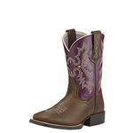 Kids' Tombstone Western Cowboy Boot, Vintage Bomber/Plum, 13 Little Kid