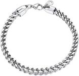 U7 Mens Wrist Bracelets Jewellery for Women Cool Cuban Chain Bracelet Men
