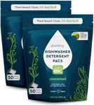 Puracy Dishwasher Pods, Natural Dishwasher Detergent, Free & Clear Dish tabs - Enzyme-Powered, Spot & Residue Free - TikTok Trend Items, Must Haves from TikTok Made Me Buy It (Free & Clear, 100 Count)