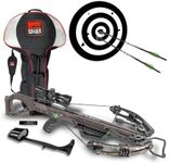 Killer Instinct Lethal 405 FPS Crossbow Bundle with Crossbows Slayer Crossbow Case, and Fixed-Blade Steel Tip 100-Grain Hunting Broadheads (3-Pack)