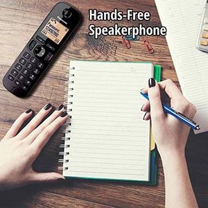 Panasonic DECT Cordless Phone Twin Handset – Answering Machine, Black