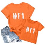 SUPEYA Orange Shirt Women September 30th Funny Letter Printed Graphic Tee