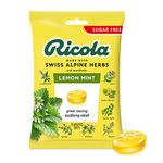 Cough Drops - Lemon Mint Sugar Free Ricola 19 Lozenge