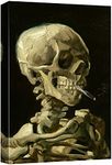 wall26 -Skeleton by Vincent Van Gogh Painting - Canvas Art Wall Decor - 16"x24"