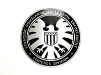 Strategic Homeland Intervention Enforcement Eagle Metal Cosplay Car Sticker Badge Fan Decal (Black)