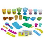 Play-Doh Kitchen Creations Ice Cream Party Play Food Set with 6 Non-Toxic Play-Doh Colors, 2-Ounce Cans