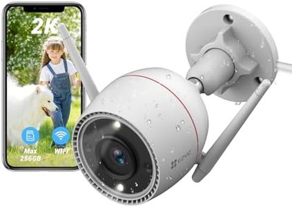 EZVIZ Spotlight Security Camera, 2K Outdoor WiFi IP Surveillance Camera, Color Night Vision, IP67, Human Detection, Active Defense, 2-Way Talk, SD Card/iCloud Storage, Works with Alexa, Google C3TN