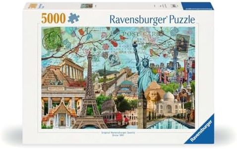 Ravensburger Big Cities Collage 5000 Piece Jigsaw Puzzle for Adults - 17118 - Every Piece is Unique, Softclick Technology Means Pieces Fit Together Perfectly