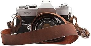 CANPIS Crazy Horse Leather Camera Strap, Comfortable Vintage Camera Strap, Soft Adjustable Camera Neck Shoulder Strap for Photographers Women Men, Crazy Horse Brown